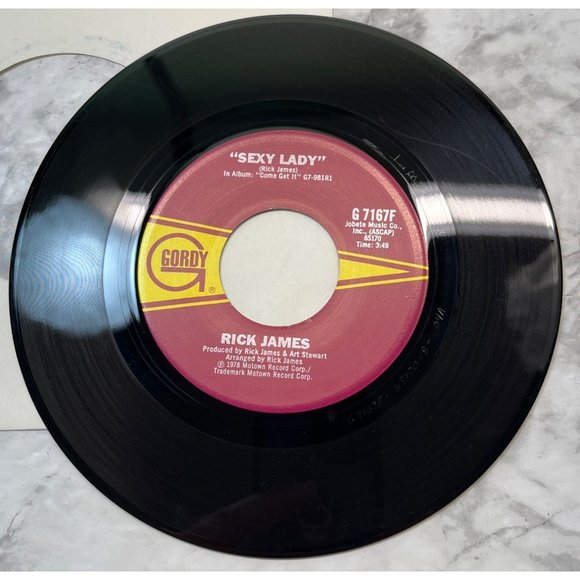 Rick James Sexy Lady / Bustin Out 45 Soul Funk 1978 Gordy 7167F - Picture 5 of 6